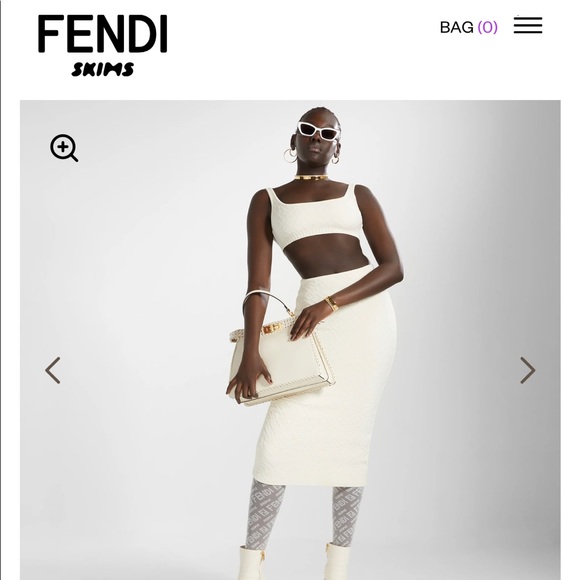 FENDI x SKIMS - Embossed Skirt Set - Picture 2 of 3
